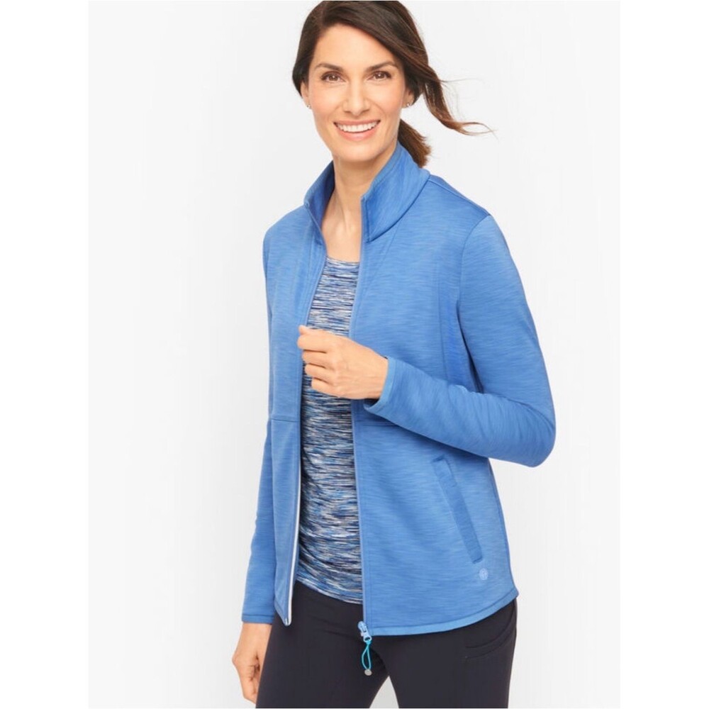 Talbots Blue Zip-Front Active Jacket